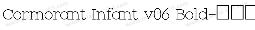 Cormorant Infant v06 Bold字体转换